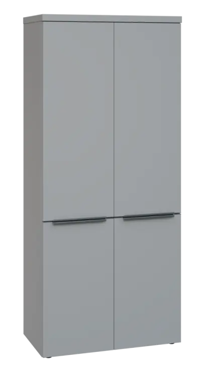 SIN 5 - 84D kancelářská skříň, 4-dveřová, 1820x800x400, šedá